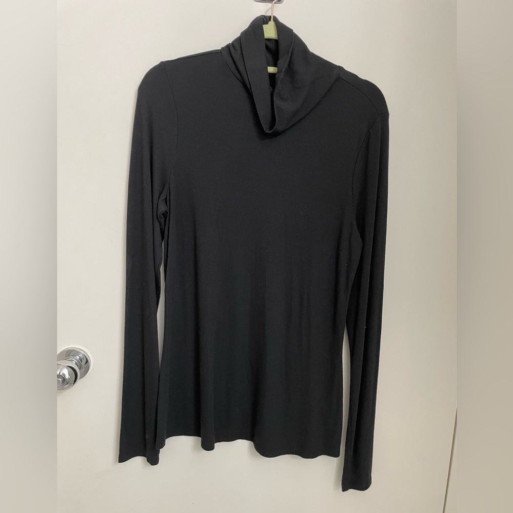 QVC Studio Park x Courtney Khondabi fitted ribbed turtleneck